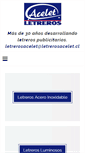 Mobile Screenshot of letrerosacelet.cl